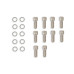 PartzBiz CM: 6872G-Mr. Gasket Fabricated Aluminum Valve Covers - Silver Finish