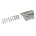 PartzBiz CM: 6874G-Mr. Gasket Fabricated Aluminum Valve Covers - Silver Finish