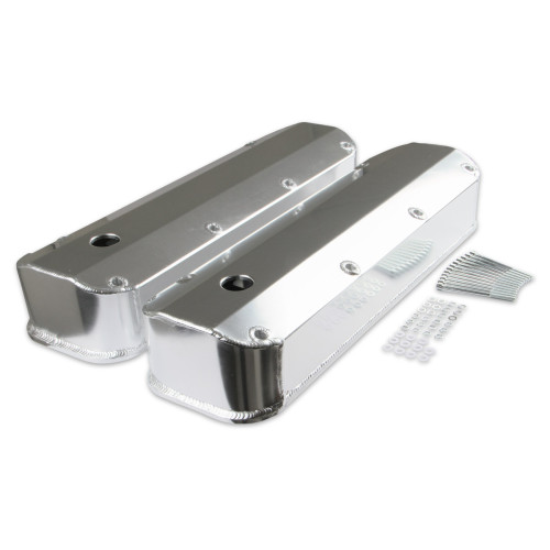 PartzBiz CM: 6860G-Mr. Gasket Fabricated Aluminum Valve Covers - Silver Finish
