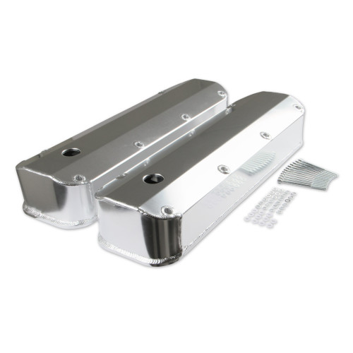 PartzBiz CM: 6874G-Mr. Gasket Fabricated Aluminum Valve Covers - Silver Finish