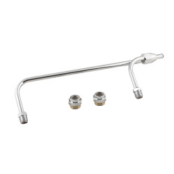 PartzBiz CM 1552 - Mr. Gasket Fuel Line - 3/8 Inch Dual Inlet - Chrome PartzBiz CM 1552 - Mr. Gasket Fuel Line - 3/8 Inch Dual Inlet - Chrome