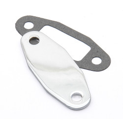 PartzBiz CM 1517 - Mr. Gasket Fuel Pump Block Off Plate - Chrome PartzBiz CM 1517 - Mr. Gasket Fuel Pump Block Off Plate - Chrome
