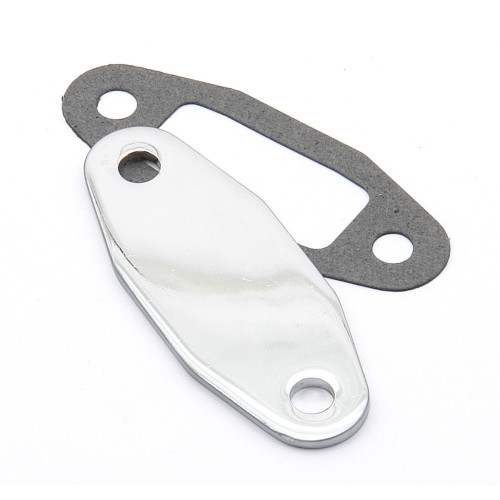 PartzBiz CM: 1517-Mr. Gasket Fuel Pump Block Off Plate - Chrome PartzBiz CM: 1517-Mr. Gasket Fuel Pump Block Off Plate - Chrome