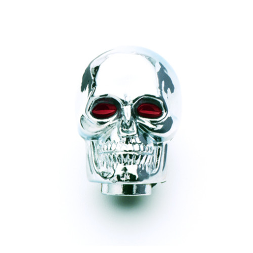 PartzBiz CM: 9628-Mr. Gasket Shifter Knob - Chrome - Skull With Red Eyes PartzBiz CM: 9628-Mr. Gasket Shifter Knob - Chrome - Skull With Red Eyes