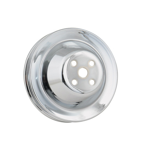 PartzBiz CM: 4971-Mr. Gasket Water Pump Pulley - Chrome - Double Groove
