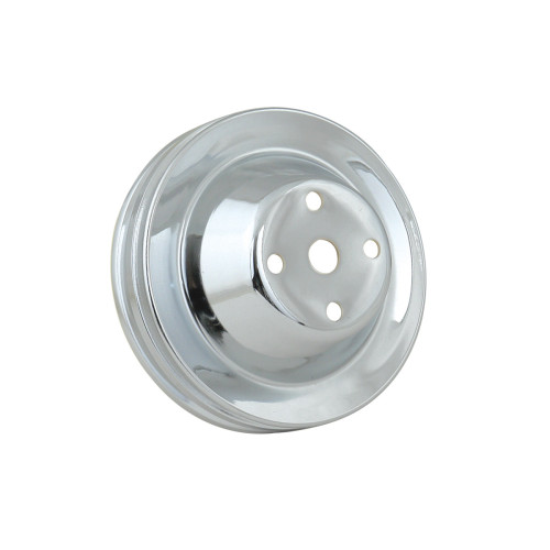 PartzBiz CM: 4975-Mr. Gasket Water Pump Pulley - Chrome - Double Groove