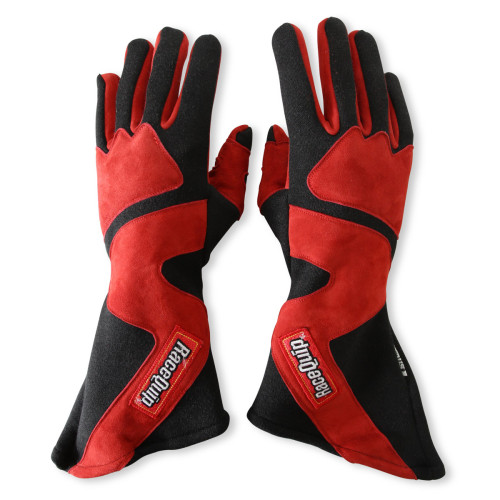 PartzBiz CM: 358103RQP-RaceQuip 358 Series 2 Layer Nomex Long Gauntlet Race Gloves