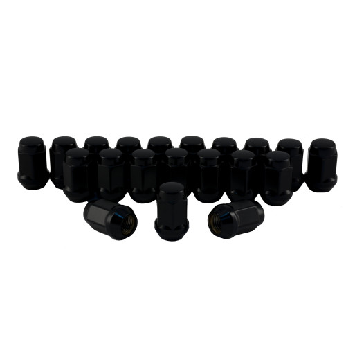 PartzBiz CM: C1702B-SET-Rocket Racing Wheels C1702B-SET 7/16 Bulge Acorn Lug Nuts Black 3/4 Hex Set 20 PartzBiz CM: C1702B-SET-Rocket Racing Wheels C1702B-SET 7/16 Bulge Acorn Lug Nuts Black 3/4 Hex Set 20