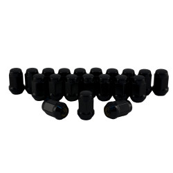 PartzBiz CM C1704B-SET - Rocket Racing Wheels C1704B-SET 1/2 Bulge Acorn Lug Nuts สีดำ - 3/4 Hex - ชุด 20 PartzBiz CM C1704B-SET - Rocket Racing Wheels C1704B-SET 1/2 Bulge Acorn Lug Nuts สีดำ - 3/4 Hex - ชุด 20