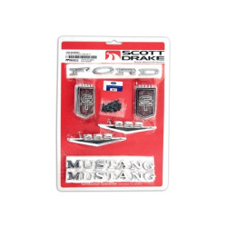 PartzBiz CM C5ZZ-65402828GT - Scott Drake Emblem Kit, GT