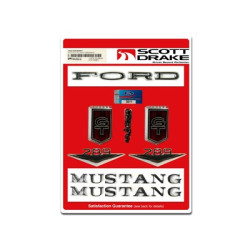 PartzBiz CM C6ZZ-65402828GT - Scott Drake Emblem Kit, GT