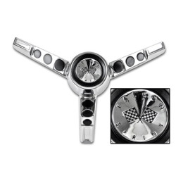 PartzBiz CM C4DZ-13A805-C - Scott Drake 1963-64 Falcon Sprint Steering Wheel Horn Button (with generator only)