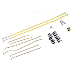 PartzBiz CM C7ZZ-6521940-KT - Scott Drake 1967-68 Mustang Door Latch Rod Control Set PartzBiz CM C7ZZ-6521940-KT - Scott Drake 1967-68 Mustang Door Latch Rod Control Set