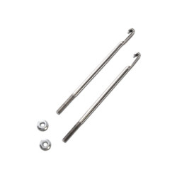 PartzBiz CM D0AZ-10756-SS - Scott Drake 1967-70 Mustang Battery Hold Down Bolt Kit, Stainless Steel (24F series) PartzBiz CM D0AZ-10756-SS - Scott Drake 1967-70 Mustang Battery Hold Down Bolt Kit, Stainless Steel (24F series)