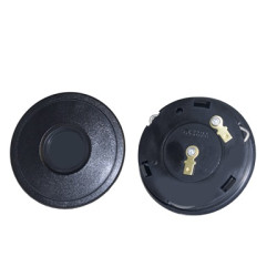 PartzBiz CM S1MS-3623-A - Scott Drake Corso Feroce 1965-73 Mustang 9 Hole Horn Button w/Double Connector PartzBiz CM S1MS-3623-A - Scott Drake Corso Feroce 1965-73 Mustang 9 Hole Horn Button w/Double Connector