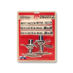PartzBiz CM C5ZZ-6340282-8K - Scott Drake Emblem Kit, Fastback, V8