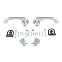 PartzBiz CM C4DZ-6222404-5P - Scott Drake Exterior Door Handle Kit Chrome Show Quality PartzBiz CM C4DZ-6222404-5P - Scott Drake Exterior Door Handle Kit Chrome Show Quality
