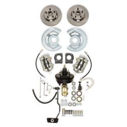 PartzBiz CM DBC-A121-1-R - Scott Drake Front Disc Brake Conversion Kit With Dual Bowl Master Cylinder For Manual Front Drum Brakes PartzBiz CM DBC-A121-1-R - Scott Drake Front Disc Brake Conversion Kit With Dual Bowl Master Cylinder For Manual Front Drum Brakes