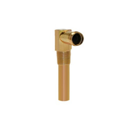 PartzBiz CM C6AZ-18599-B - Scott Drake Heater Hose Elbow (Small Block, Gold Zinc)