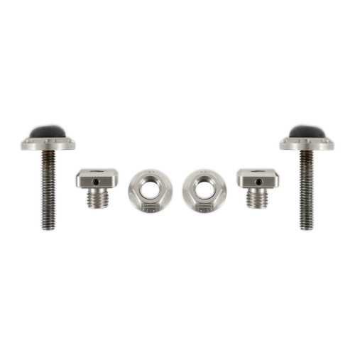 PartzBiz CM: E7ZZ-16763-S-SCOTT DRAKE HOOD BUMPER, ADJUSTABLE, STAINLESS STEEL, PAIR