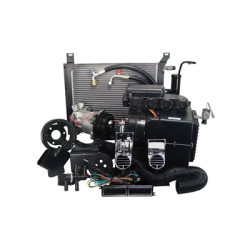 PartzBiz CM CAP-1268M-390 - Scott Drake Hurricane Air Conditioning and Heater Kit with Electronic Controls and Dash Bezels
