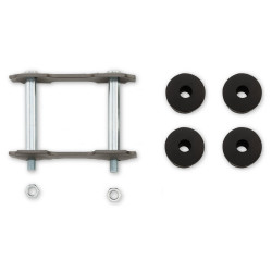 PartzBiz CM C6ZZ-5776-K - Scott Drake Leaf Spring Shackle Kit Gray