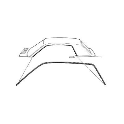 PartzBiz CM: C7ZZ-6551222-3C-Scott Drake Roof Rail Weatherstrip Pair PartzBiz CM: C7ZZ-6551222-3C-Scott Drake Roof Rail Weatherstrip Pair