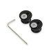 PartzBiz CM: 98024BK-Simpson Racing Locking Tearoff Post - สีดำ