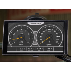 PartzBiz CM 553-200 - Holley EFI ดิจิทัลแดช 5 นิ้ว