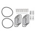 PartzBiz CM: 822201-Sniper EFI Fabricated Intake Manifold Dual Plenum 92mm GM LS3/L92, and Fuel Rail Kit - Silver