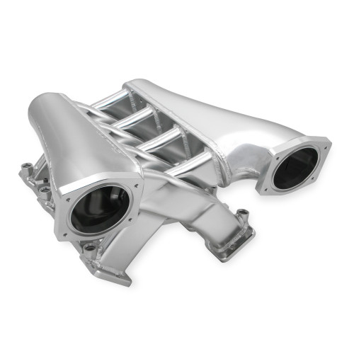 PartzBiz CM: 822201-Sniper EFI Fabricated Intake Manifold Dual Plenum 92mm GM LS3/L92, and Fuel Rail Kit - Silver
