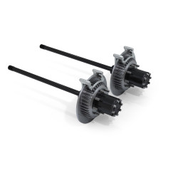 PartzBiz CM 3043300 - JK: Dana 44 Rear Axle 8-Lug Full-Float Conversion & Slotted Big Rotors-32-Spline PartzBiz CM 3043300 - JK: Dana 44 Rear Axle 8-Lug Full-Float Conversion & Slotted Big Rotors-32-Spline