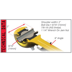 PartzBiz CM 4117220 - JK: Offset Long Control Arm Joint - Front Upper - Right Hand Thread PartzBiz CM 4117220 - JK: Offset Long Control Arm Joint - Front Upper - Right Hand Thread