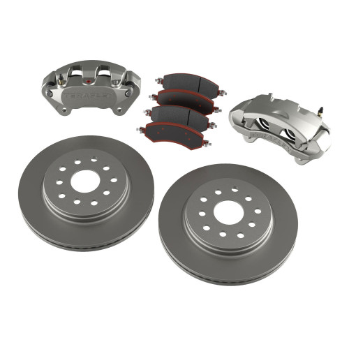 PartzBiz CM: 4303400-JK: Front Big Brake Kit W/ Vented Rotors - 5x5 PartzBiz CM: 4303400-JK: Front Big Brake Kit W/ Vented Rotors - 5x5