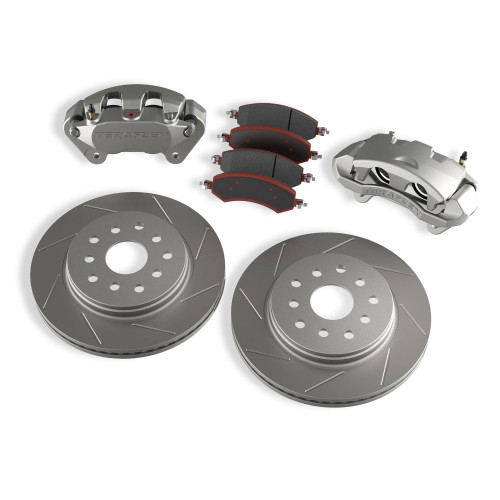 PartzBiz CM: 4303420-JK: Front Big Brake Kit W/ Slotted Rotors - 5x5 PartzBiz CM: 4303420-JK: Front Big Brake Kit W/ Slotted Rotors - 5x5