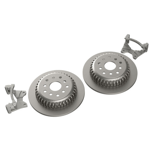 PartzBiz CM: 4304450-JK: Rear Performance Big Rotor Kit W/ Solid Rotors - 5x5 PartzBiz CM: 4304450-JK: Rear Performance Big Rotor Kit W/ Solid Rotors - 5x5