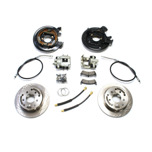 PartzBiz CM: 4354425-TJ: Rear Disc Brake Conversion Kit W/ E-Brake Cables
