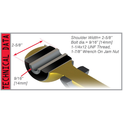PartzBiz CM: 4520012-Large Rubber Control Arm Joint - Right Hand Thread PartzBiz CM: 4520012-Large Rubber Control Arm Joint - Right Hand Thread