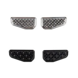 PartzBiz HD 19021453 - Waffle Passenger Floorboards For Harley 1986+ Touring All models - Chrome
