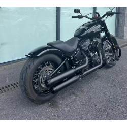 PartzBiz HD 190314237 - Hoprousa Motorcycle Fender Heavy Duty New Long Rear Fender With Lights Plug & Play Gloss Black Fit For Harley-Davidson 2018-2024 Softail Street Bob Fat Bob Slim Low Rider Sports Glide Up to 180 Tire - 180mm Rear fender PartzBiz HD 190314237 - Hoprousa Motorcycle Fender Heavy Duty New Long Rear Fender With Lights Plug & Play Gloss Black Fit For Harley-Davidson 2018-2024 Softail Street Bob Fat Bob Slim Low Rider Sports Glide Up to 180 Tire - 180mm Rear fender