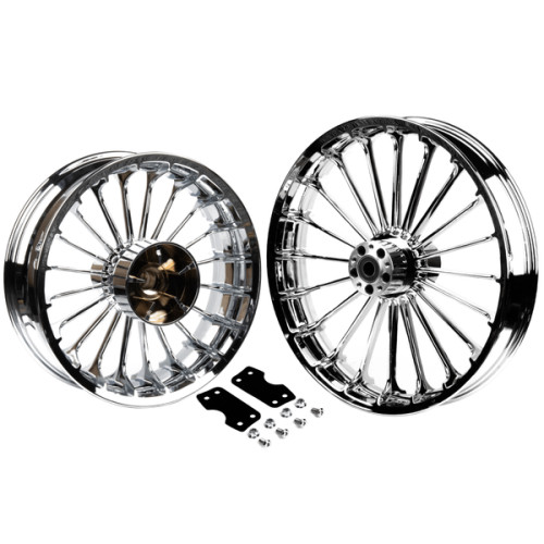 PartzBiz HD: 19032155-Turbo Spoke Wheel For Harley '14-later Harley Touring bikes - 21x5.5 Chrome Front Wheel PartzBiz HD: 19032155-Turbo Spoke Wheel For Harley '14-later Harley Touring bikes - 21x5.5 Chrome Front Wheel