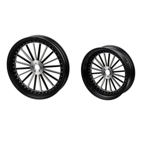 PartzBiz HD: 190336981-Hoprousa Motorcycle 3D Forged Custom Front Rear Spoke Wheel Matte Black For Harley Davidson 2018-2024 Street Bob & Softail Standard - 19x2.5 PartzBiz HD: 190336981-Hoprousa Motorcycle 3D Forged Custom Front Rear Spoke Wheel Matte Black For Harley Davidson 2018-2024 Street Bob & Softail Standard - 19x2.5
