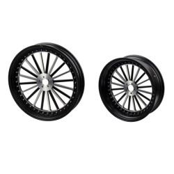 PartzBiz HD 190336987 - Hoprousa Motorcycle 3D Forged Custom Front Rear Spoke Wheel Matte Black For Harley Davidson 2018-2024 Street Bob & Softail Standard - 21x3.5 PartzBiz HD 190336987 - Hoprousa Motorcycle 3D Forged Custom Front Rear Spoke Wheel Matte Black For Harley Davidson 2018-2024 Street Bob & Softail Standard - 21x3.5