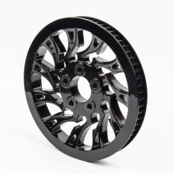 PartzBiz HD 190354731 - Hoprousa Motorcycle Black Hollow-out Bole Pulley Matching Wheels For Harley 2018+ Softail Models - Default Title PartzBiz HD 190354731 - Hoprousa Motorcycle Black Hollow-out Bole Pulley Matching Wheels For Harley 2018+ Softail Models - Default Title