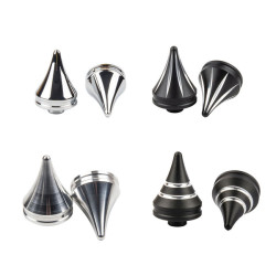 PartzBiz HD 190392559 - Axle Nut Covers for Harley 2018+ Softail Fatboy Breakout Street Bob - Chrome / [Rear] Fat Boy & Breakout