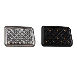 PartzBiz HD 19041529 - Waffle Matching Brake Pad For Harley 1986+ Touring All models - Chrome