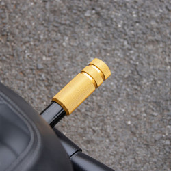 PartzBiz HD 19043436 - Front Rear Crash Bar Guard End Plug Cap Fit For Harley Softail 2018-later Street Bob Low Rider Heritage Classic - Black