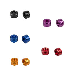 PartzBiz HD 19061251 - Front Axle Nut Covers for Harley 2018+ M8 Street Bob Fat Boy Breakout Softail Standard - Black / Fat Boy Front PartzBiz HD 19061251 - Front Axle Nut Covers for Harley 2018+ M8 Street Bob Fat Boy Breakout Softail Standard - Black / Fat Boy Front