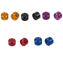PartzBiz HD 19083424 - Front Axle Nut Covers for Harley 08-23 Touring & Trike all Models - Red