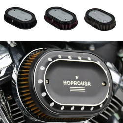 PartzBiz HD AIR-114-ORG - Hoprousa High-flow Washable Air Filter for Harley Davidson Softail 2018+ Fat Boy Breakout Streetbob 2017+ Touring Road King Street Glide All 114 Engine Motorcycle Air Filter - Stainless steel PartzBiz HD AIR-114-ORG - Hoprousa High-flow Washable Air Filter for Harley Davidson Softail 2018+ Fat Boy Breakout Streetbob 2017+ Touring Road King Street Glide All 114 Engine Motorcycle Air Filter - Stainless steel